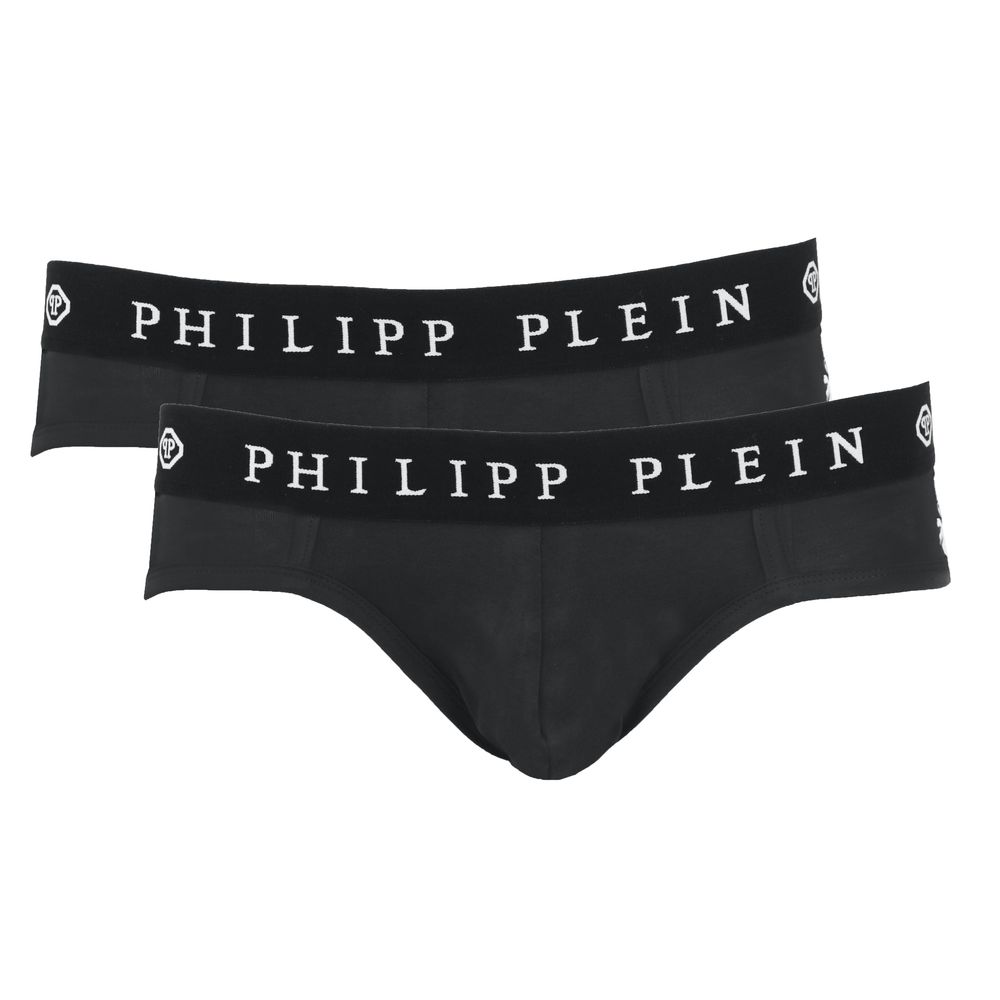 Philipp Plein Siyah Pamuklu Erkek Boxer Şort Paketi